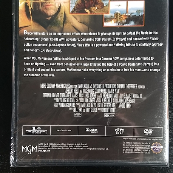 Hart's War DVD, Factory Sealed - Picture 4 of 8